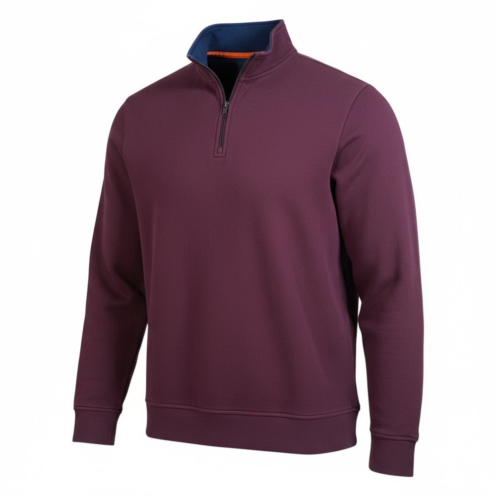 Orvis maroon 1/4 zip sweater xxl